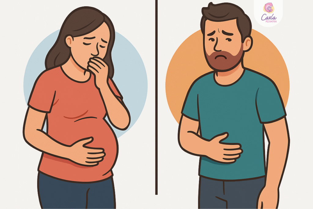 El cuerpo del papá se prepara para la paternidad