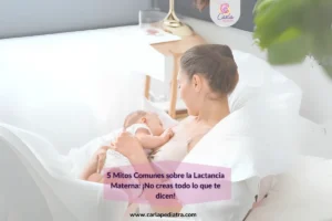 Madre amamantando a su bebé con calma y confianza, representando la lactancia materna